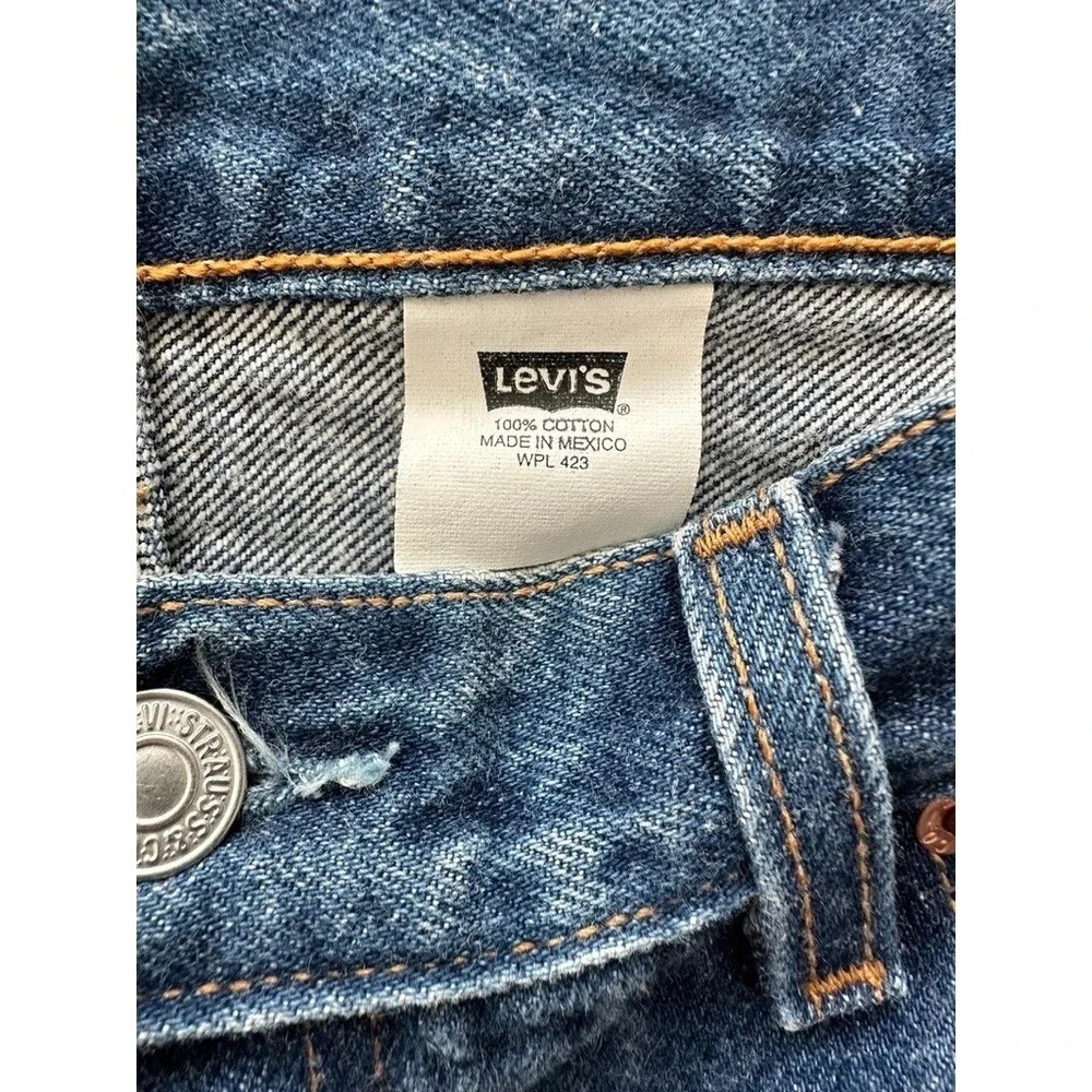 Vintage Levis 501xx Jeans 36x31 Indigo Raw Denim 0000 Batwing Y2K 2000